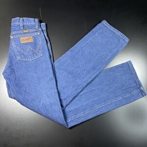 Wrangler 36MWZ Mens Size 27x32 Slim Fit Denim Blue Jeans